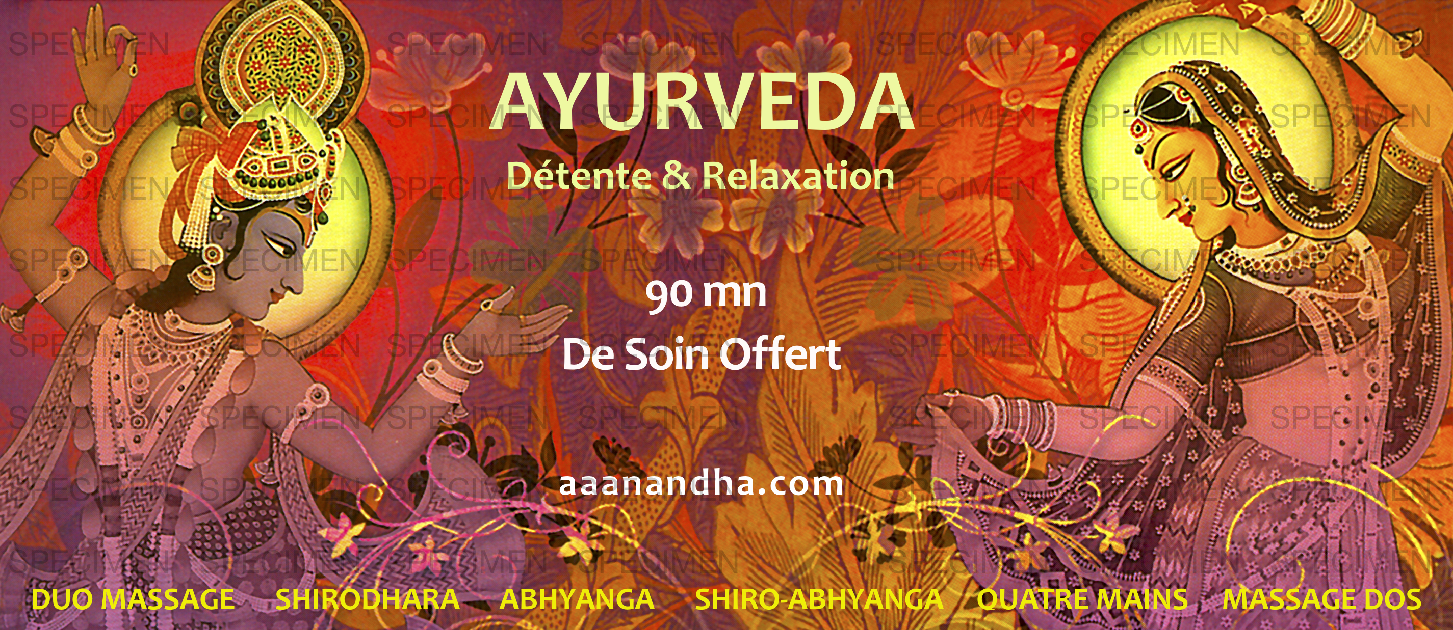 Specimen Bon Cadeau Aaanandha Ayurveda