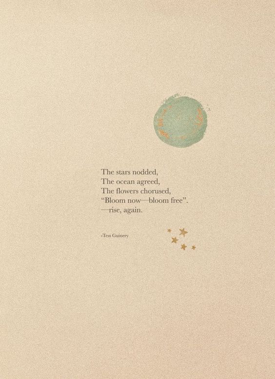 quote The stars Nooded, the ocean